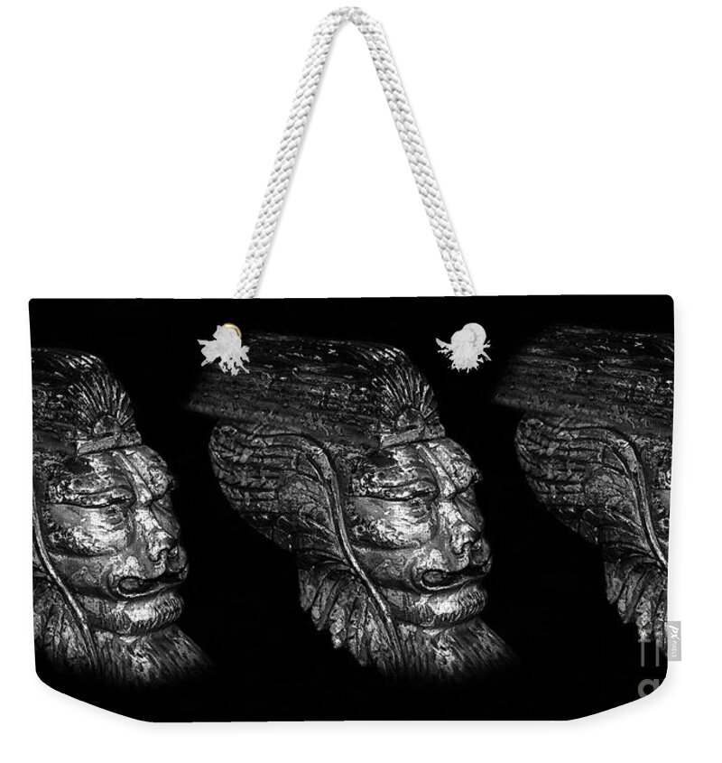 Lion Weekender Tote Bag featuring the painting Three Kings of Persia by David Lee Thompson