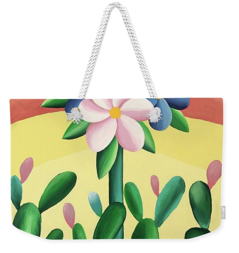 Nature Weekender Tote Bag featuring the painting Three Nights by Natalia Astankina
