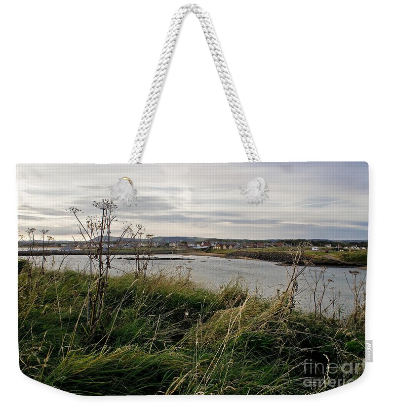 Grass And Sun Weekender Tote Bag featuring the photograph Thriving under the Wind. by Elena Perelman