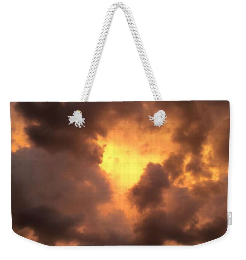 Sunset Weekender Tote Bag featuring the photograph Thunderous Sunset by Nathan Little