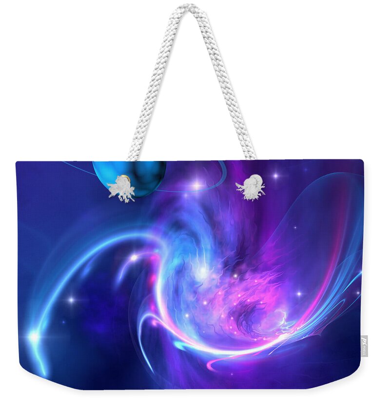 Science Fiction Weekender Tote Bag featuring the painting Tidal Forces by Corey Ford