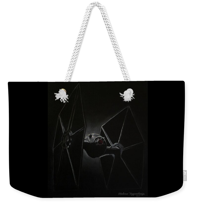  Weekender Tote Bag featuring the painting Tie by Melissa Toppenberg