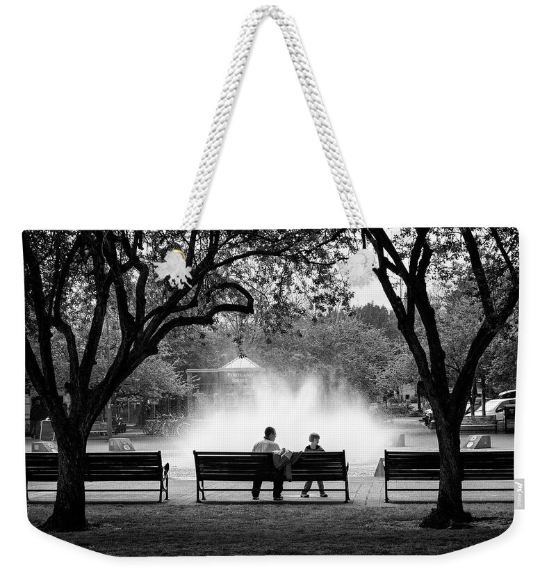 People Weekender Tote Bag featuring the photograph Time Spent Together by Steven Clark