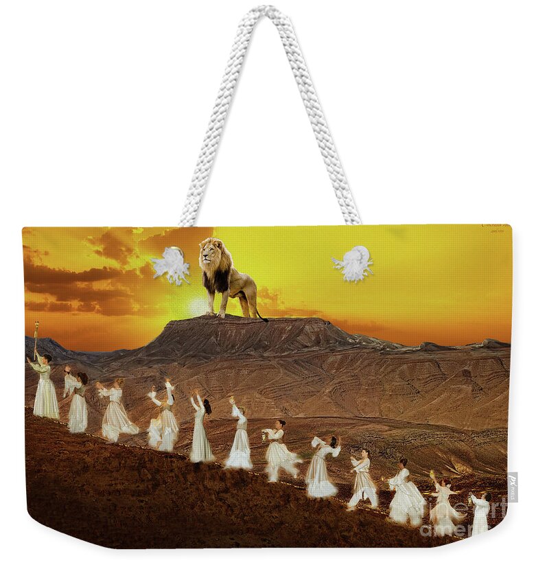 Prophetic Weekender Tote Bag featuring the digital art Time To Ascend by Constance Woods