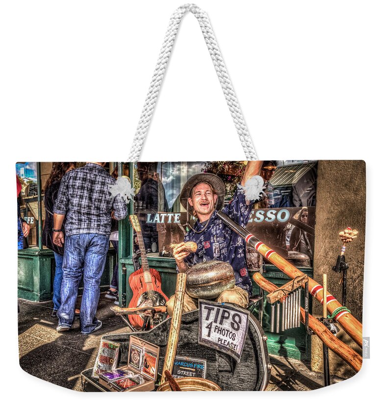 Seattle Weekender Tote Bag featuring the photograph Tips 4 Photos Please by Spencer McDonald