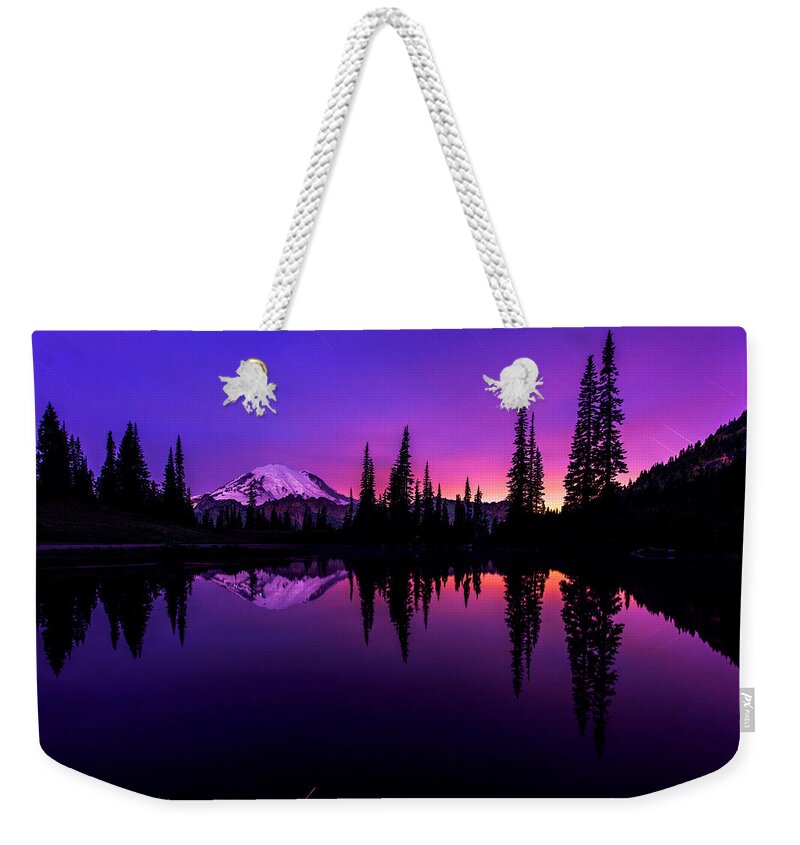 Mount Rainier Weekender Tote Bag featuring the photograph Tipsoo Dreams by Dustin LeFevre