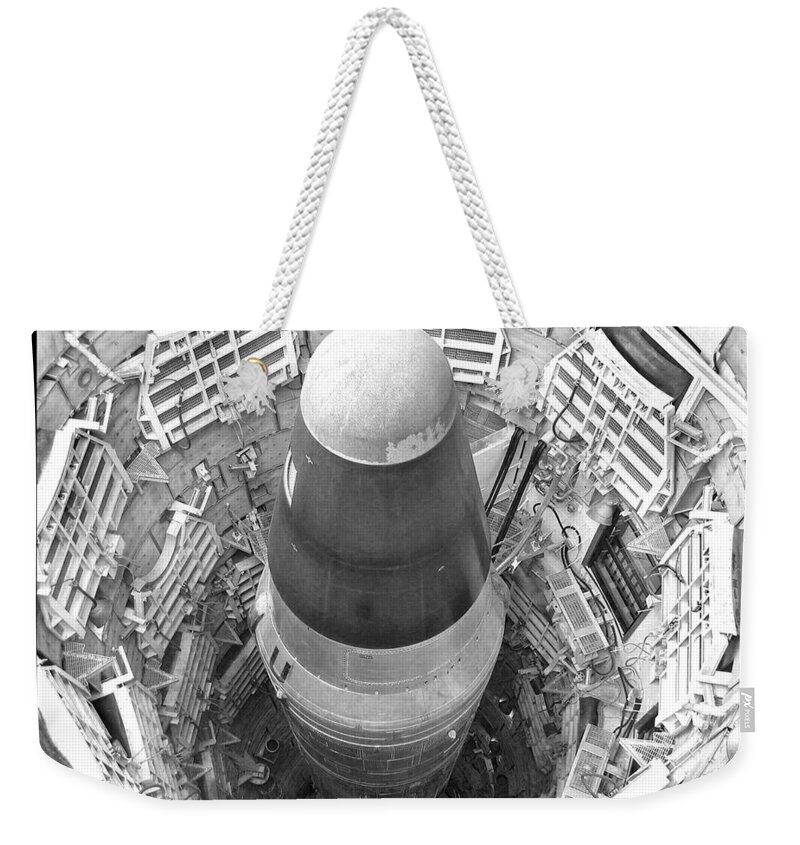 Titan Weekender Tote Bag featuring the photograph Titan Missile Site Museum by Farol Tomson