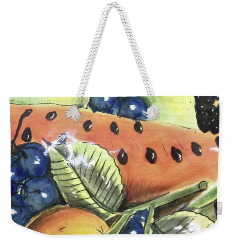 Decor Weekender Tote Bag featuring the digital art Title #8 by Scott S Baker