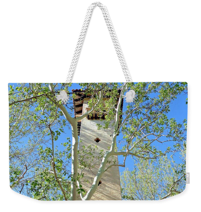 Tlaquepaque Weekender Tote Bag featuring the photograph Tlaquepaque Tower by Robert Meyers-Lussier