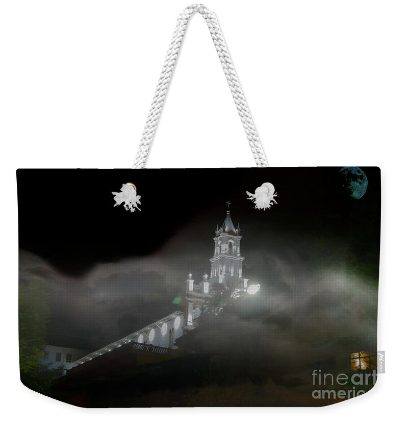 Fog Weekender Tote Bag featuring the photograph Todos Santos In The Fog by Al Bourassa