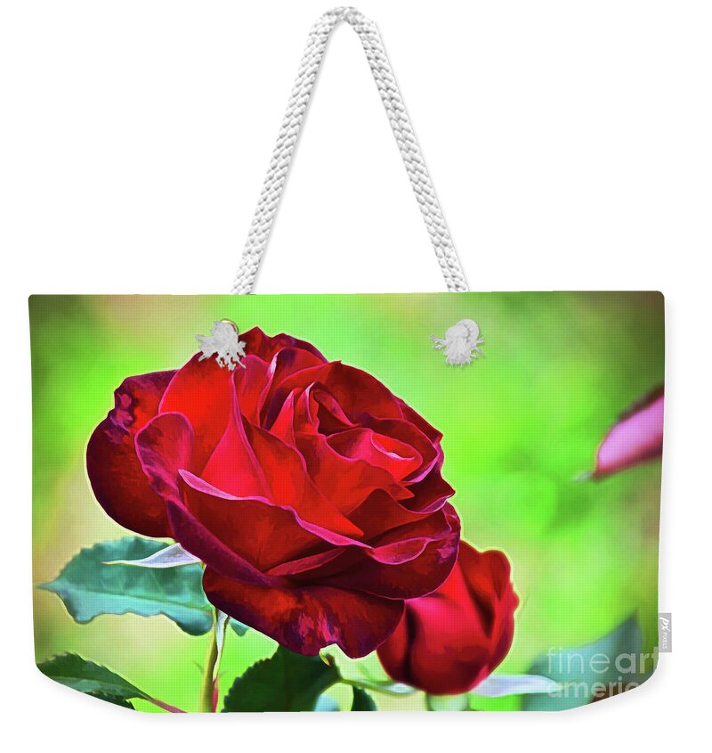 Roses Weekender Tote Bag featuring the photograph Toi et Moi by Diana Mary Sharpton