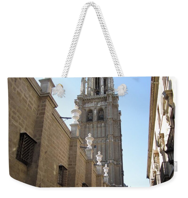 Toledo Weekender Tote Bag featuring the photograph Toledo Church by John Shiron