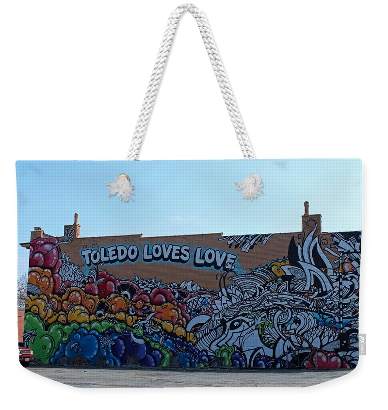 Toledo Loves Love Weekender Tote Bag featuring the photograph Toledo Loves Love by Michiale Schneider