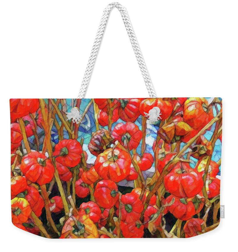Tomato Weekender Tote Bag featuring the digital art Tomato by Don Wright