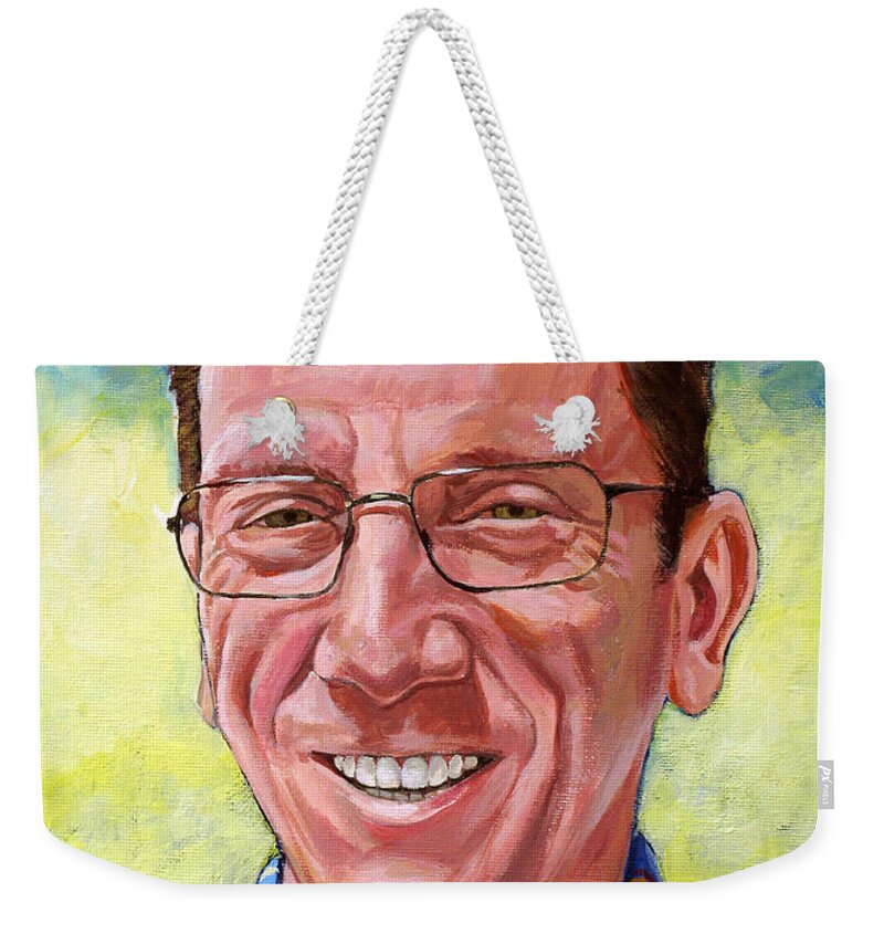  Weekender Tote Bag featuring the painting Tony Woods by Christopher Shellhammer