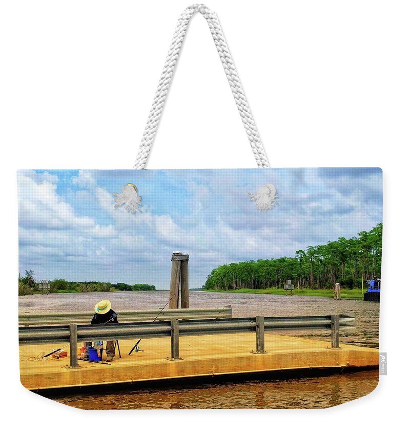 Georgetown Weekender Tote Bag featuring the photograph Too Hot To Fish by Sherry Kuhlkin