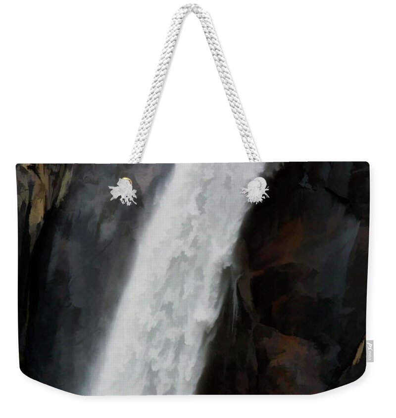 Yosemite Weekender Tote Bag featuring the photograph Top Yosemite Falls Color by Chuck Kuhn
