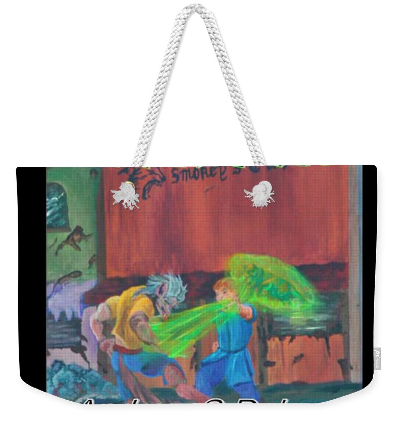 #torn Fox Weekender Tote Bag featuring the painting Torn Fox by Gail Daley