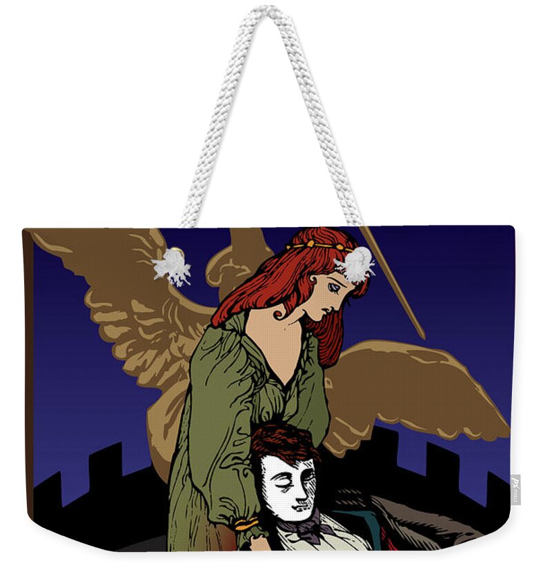 Puccini Weekender Tote Bag featuring the digital art Tosca by Joe Barsin