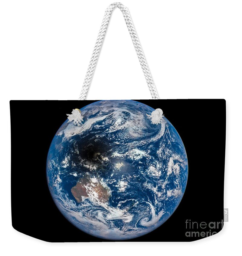 Science Weekender Tote Bag featuring the photograph Total Solar Eclipse Casting Shadow by Science Source