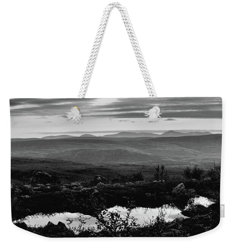 Landscape Weekender Tote Bag featuring the photograph Towards Sunset by Pekka Sammallahti