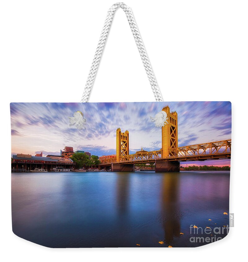 Sacramento Weekender Tote Bag featuring the photograph Tower Bridge Sacramento 3 by Anthony Michael Bonafede