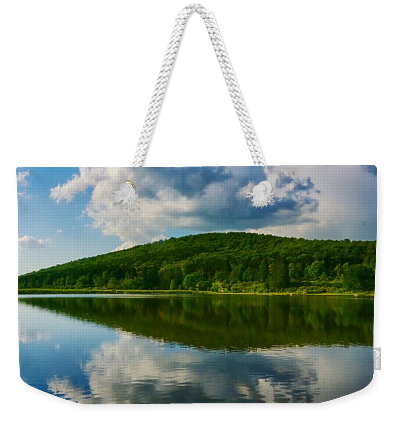 Evening Weekender Tote Bag featuring the photograph Towering by Amanda Jones