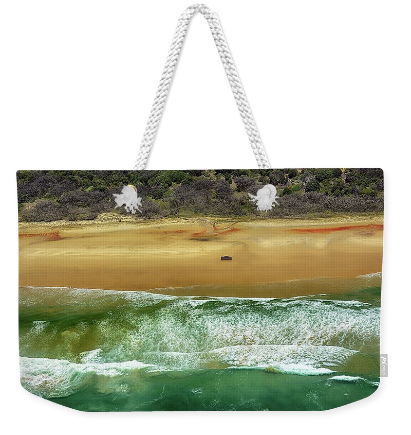Toyota Weekender Tote Bag featuring the photograph Toyota Hilux by Andrei SKY