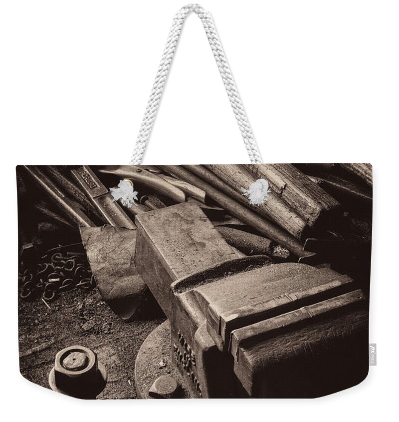 Tools Weekender Tote Bag featuring the photograph Train Driver's Tools by Dave Bowman