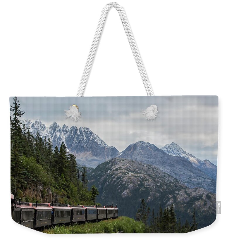 Skagway Weekender Tote Bag featuring the photograph Train to nowhere by David Kirby