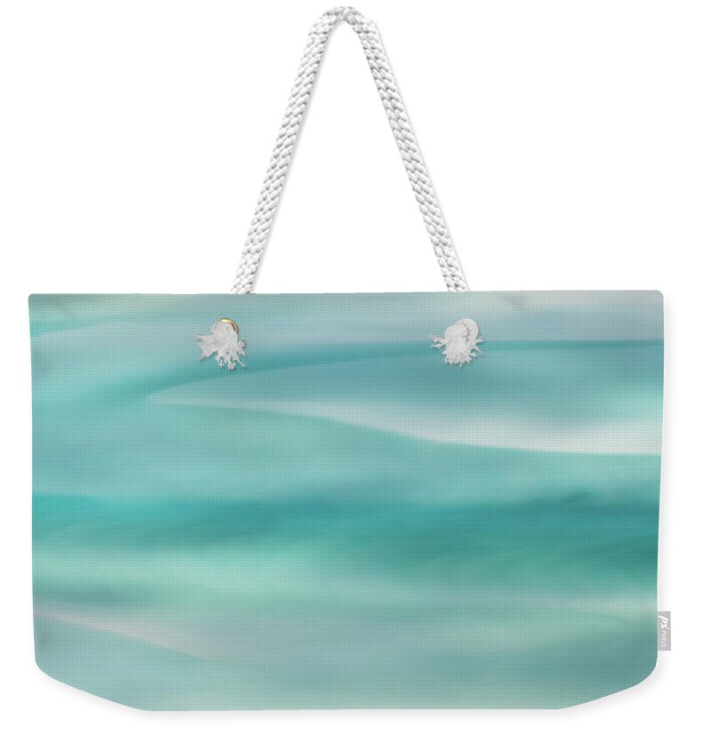 Whitehaven Beach Weekender Tote Bag featuring the photograph Tranquil Turmoil by Az Jackson