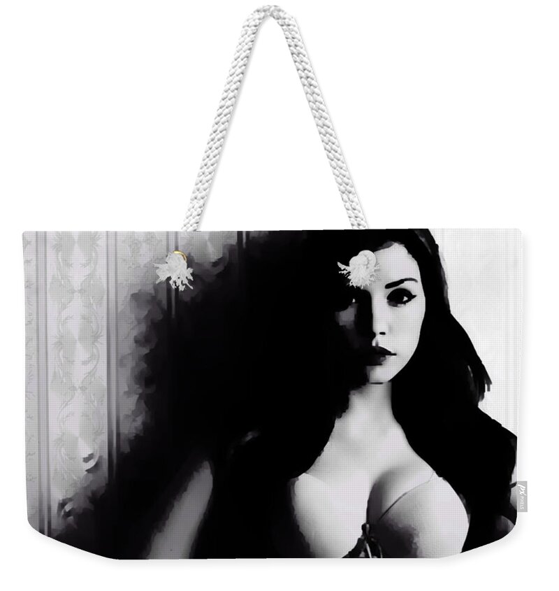 Chaos Weekender Tote Bag featuring the digital art Transformations of Circe by Jeff Iverson