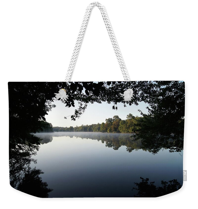 Trap Weekender Tote Bag featuring the photograph Trap Pond Morning #14 by Raymond Magnani
