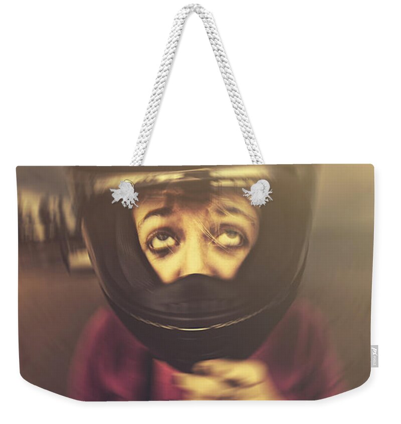 Travel Weekender Tote Bag featuring the photograph Travel sickness by Jorgo Photography