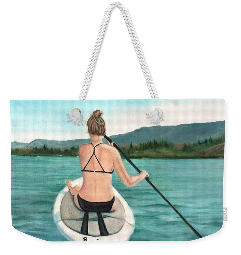 Figurative Weekender Tote Bag featuring the painting Treasured Memories by Jeanette Sthamann