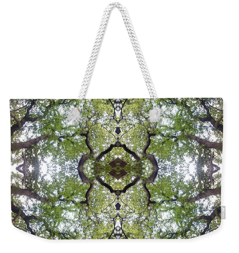 Tree Weekender Tote Bag featuring the photograph Tree Photo Fractal by Julia Woodman