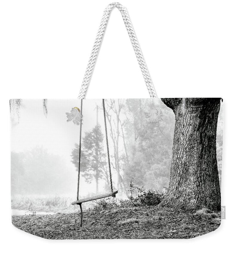Oak Weekender Tote Bag featuring the Tree Swing by Scott Hansen