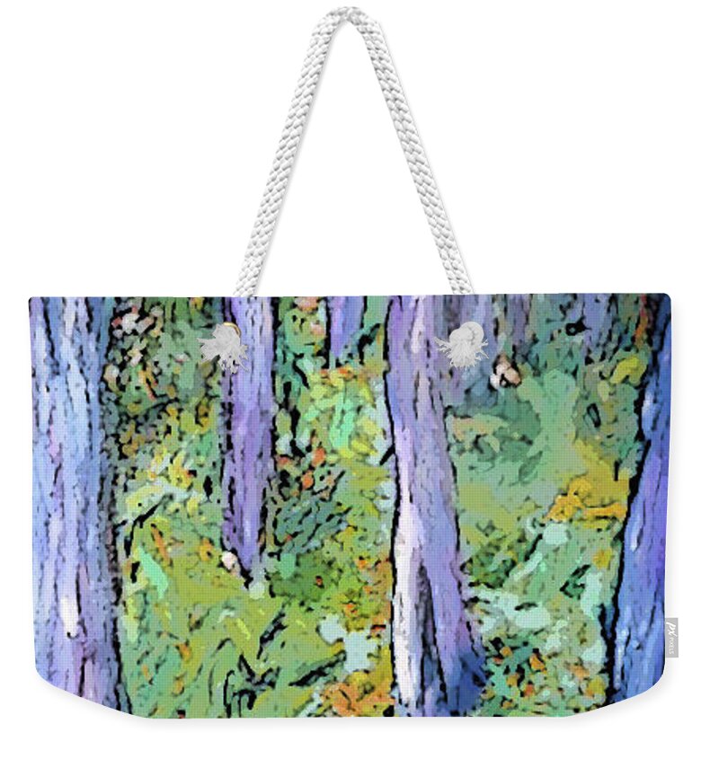 Van Gogh Like Weekender Tote Bag featuring the painting Trees Detail from Van gogh by Studio Tolere