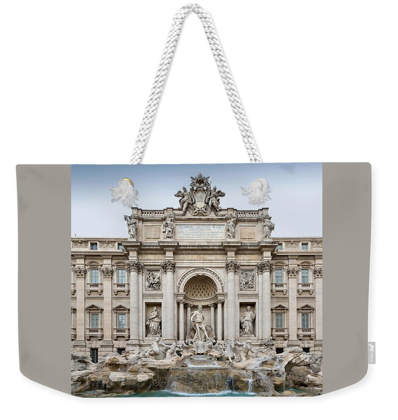 Trevi Fountain Weekender Tote Bag featuring the photograph Trevi Fountain by Ellen Henneke