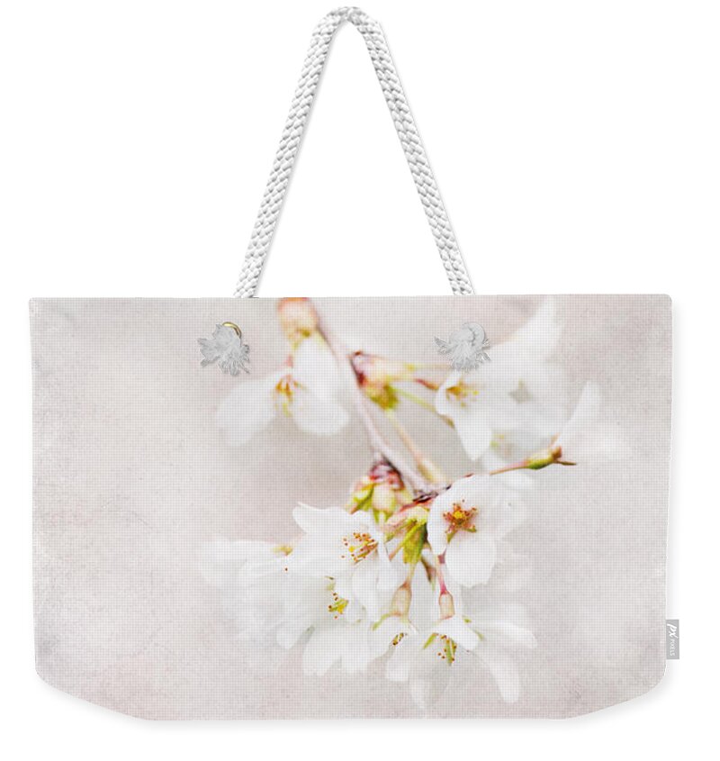 Flowers Weekender Tote Bag featuring the photograph Triadelphia Cherry Blossoms by Jill Love