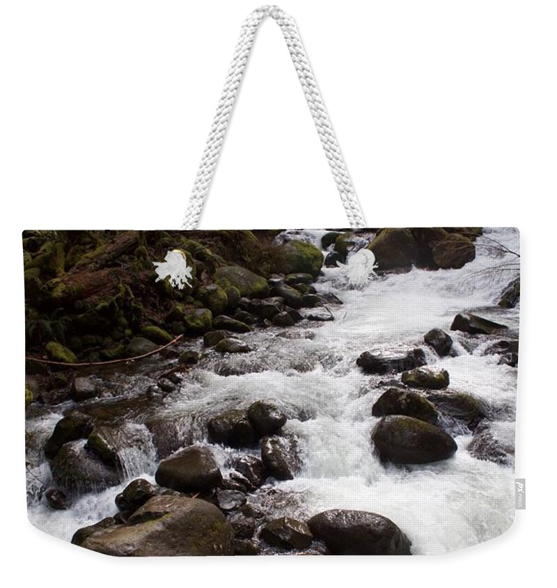 Triples Feed Weekender Tote Bag featuring the photograph Triple's Feed by Dylan Punke