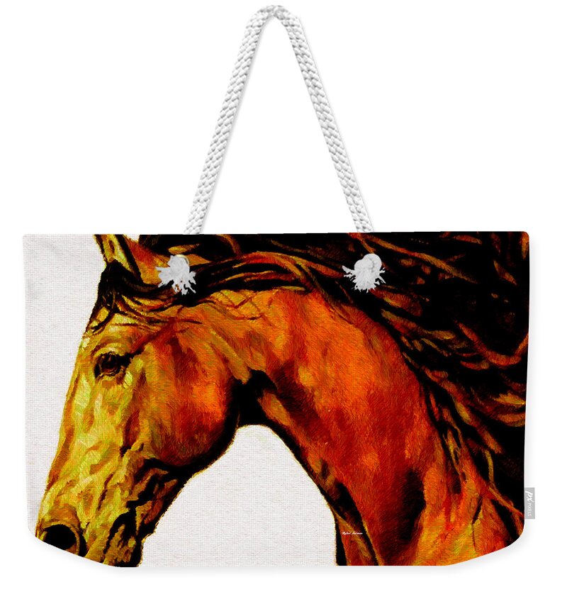 Rafael Salazar Weekender Tote Bag featuring the digital art Trojan by Rafael Salazar