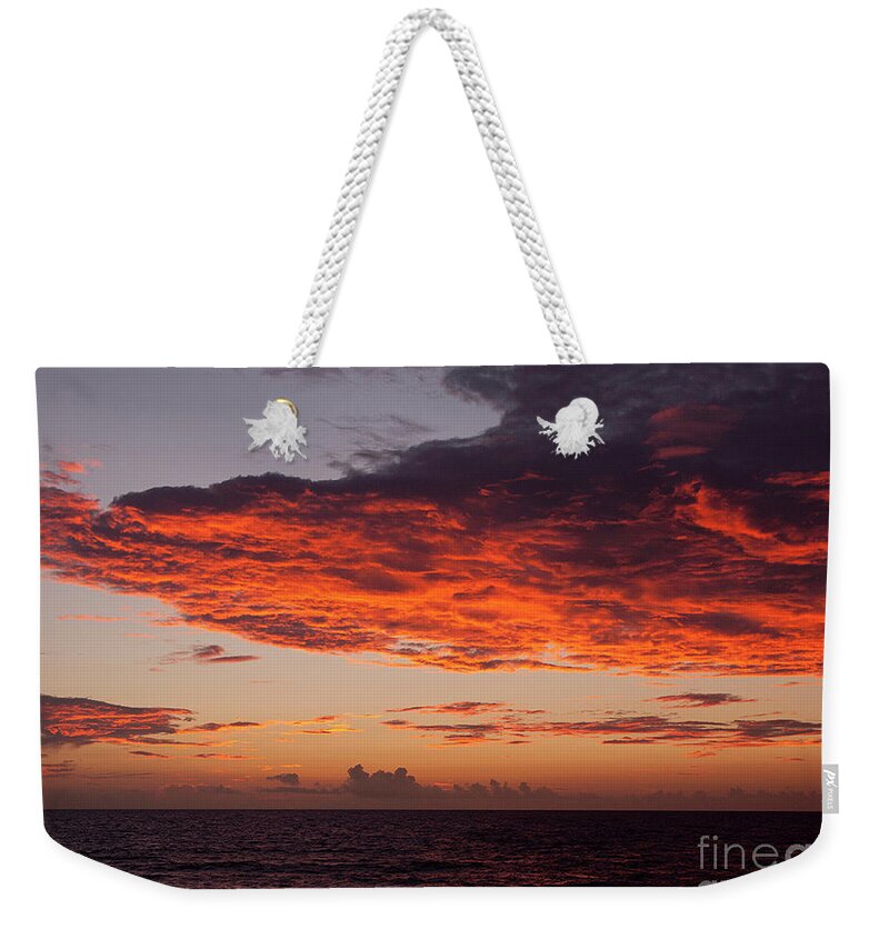 Tropic Weekender Tote Bag featuring the photograph Tropic Sunrise - 2 by Allan Hughes