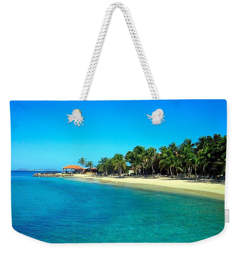 Beach Weekender Tote Bag featuring the photograph Tropical Bliss by Betty Buller Whitehead