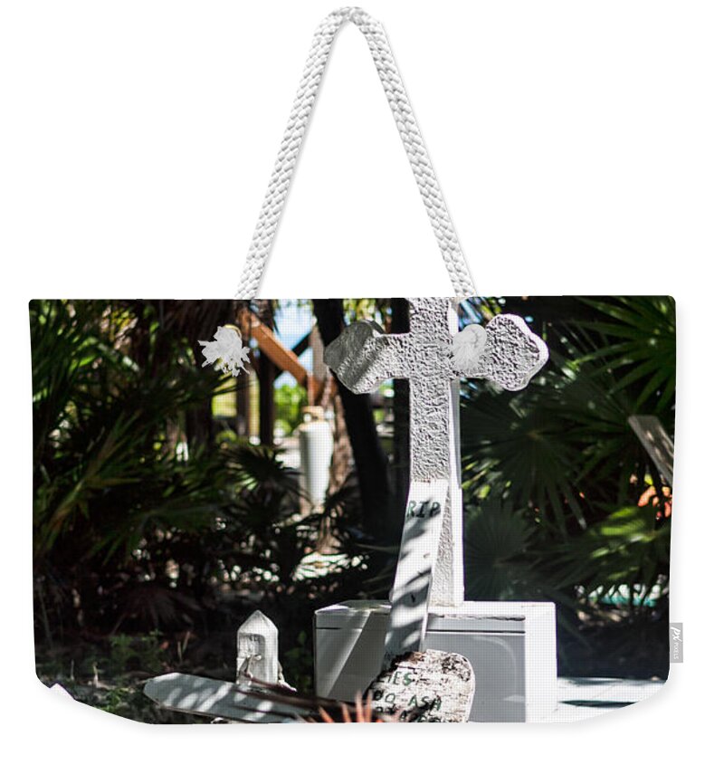 Belize Weekender Tote Bag featuring the photograph Tropical Cemetery by Lawrence Burry