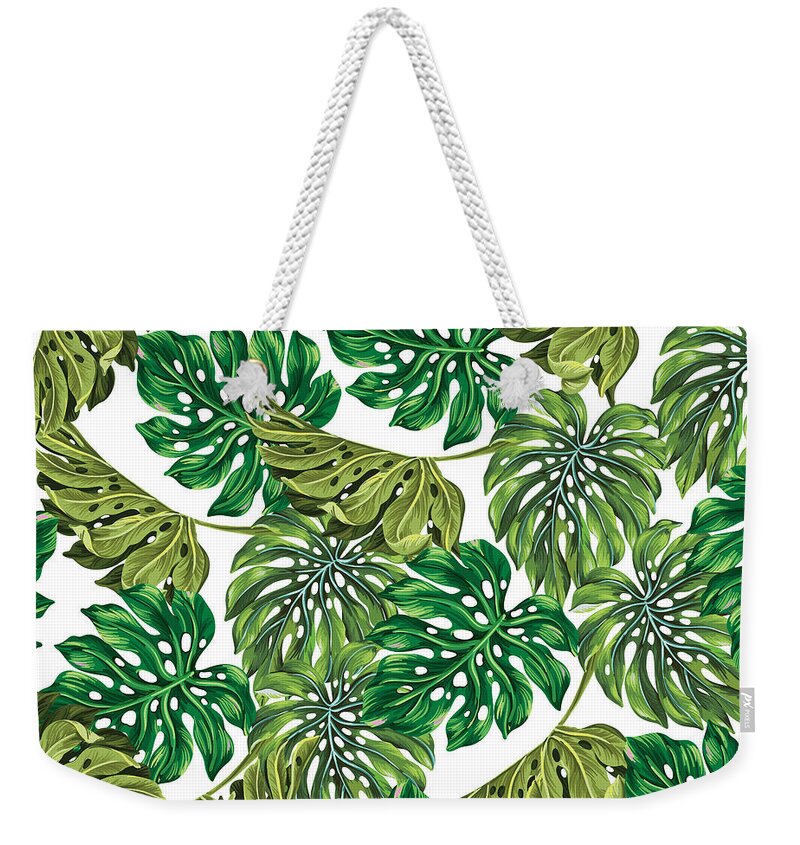 Summer Weekender Tote Bag featuring the photograph Tropical Haven by Mark Ashkenazi