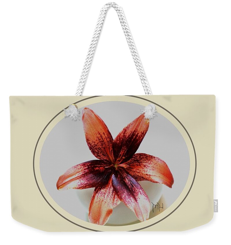 Photo Weekender Tote Bag featuring the photograph Tropical Lily by Marsha Heiken