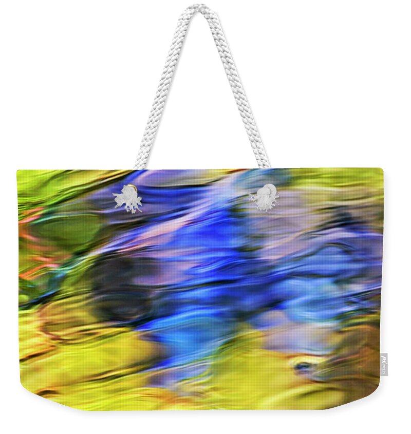 Mosaic Weekender Tote Bag featuring the photograph Tropical Mosaic Abstract Art by Christina Rollo