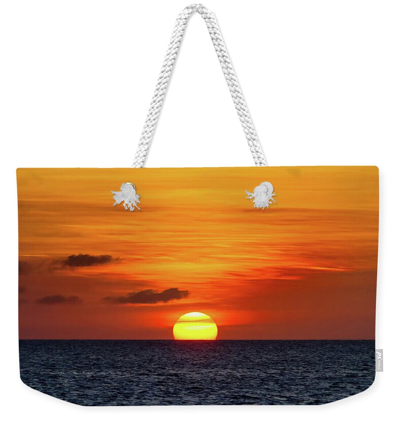 Travel Weekender Tote Bag featuring the photograph Tropical Sunset by Arthur Dodd