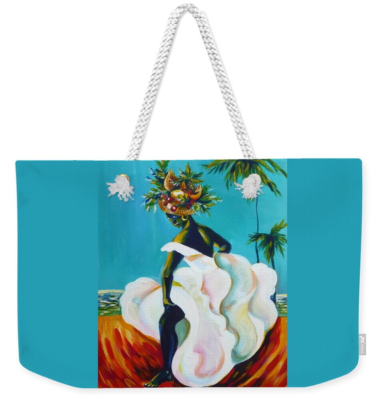 Travel Weekender Tote Bag featuring the painting Tropicana by Anna Duyunova